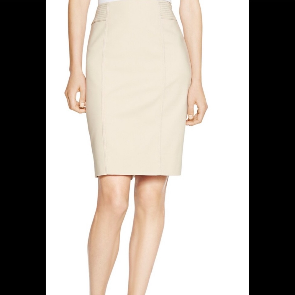 WHBM pencil skirt in khaki color size 6. NWT